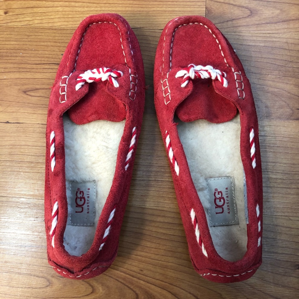 Ugg red suede loafer shoes. Great condition.